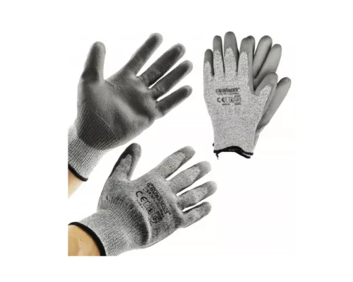 Crownman Mártott Gumi Tenyeres Kesztyű L