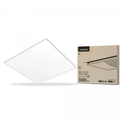   Videx 595 x 595-ös 36W-os natúr fehér LED panel, 5600lm, 4000K