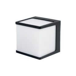   MasterLED Cube-2, fekete oldalfali lámpa, GX53-es foglalattal