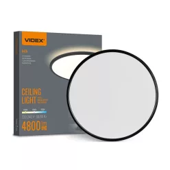   Videx mennyezeti lámpa, állítható színhőmérséklettel 4800Lm 3000K/4000K/5000K fekete színű