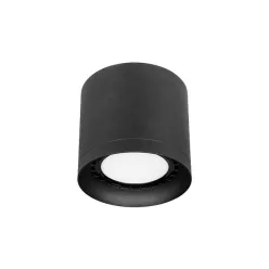   MasterLED AR111 felületre szerelhető lámpatest, kerek, 110x118, IP20, fekete GU10-es foglalattal