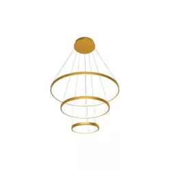 MasterLED Coma LED csillár 20/40/60cm 77W arany