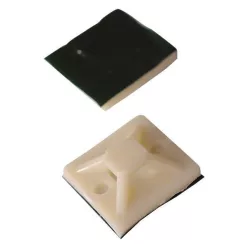 Kábelkötegelő talp fehér 30X30