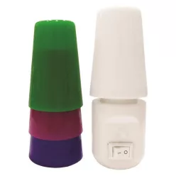    LED irányfény kapcsolóval ,cserélhető búrával 2700K 1W