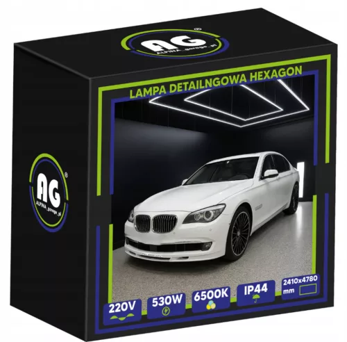 Berge Hexagon LED Garázsvilágító, 530W 2410x4780mm, 6500K