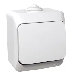 CEDAR PLUS Váltókapcsoló, IP44, fehér (106)