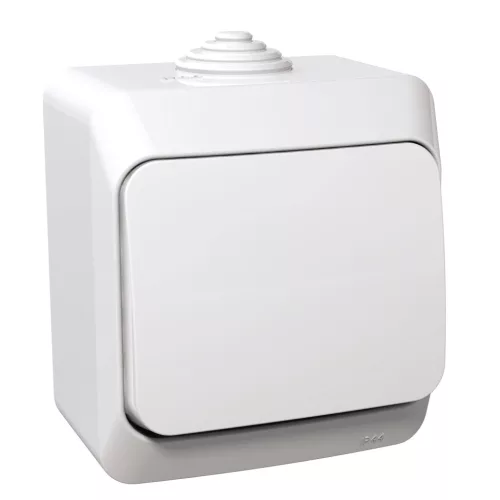 CEDAR PLUS Váltókapcsoló, IP44, fehér (106)