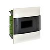Kiselosztó PE/N-sín 63A műanyag 1x 8M üreges falba fehér IP40 átlátszó ajtó PractiboxS LEGRAND - 134178