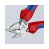 Oldalcsípő fogó 62HRC max.d4/2,8/2mm hosszított vágóél piros-kék normál 160mm KNIPEX - 7002160