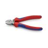 Oldalcsípő fogó 62HRC max.d4/2,8/2mm hosszított vágóél piros-kék normál 160mm KNIPEX - 7002160