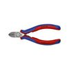 Oldalcsípő fogó 63HRC max.d2,5mm/Cu nyitórugós piros-kék normál 125mm KNIPEX - 7622125