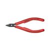 Oldalcsípő fogó elektronikai 64HRC max.d1,32/0,9/0,4mm piros normál 125mm KNIPEX - 7522125